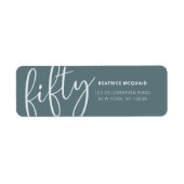 50と素晴らしいモダンレタリング ラベル (正面)