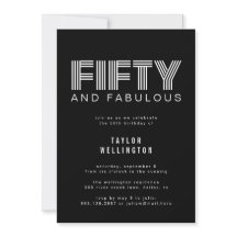 50と素晴らしいモダン白黒誕生日パーティー