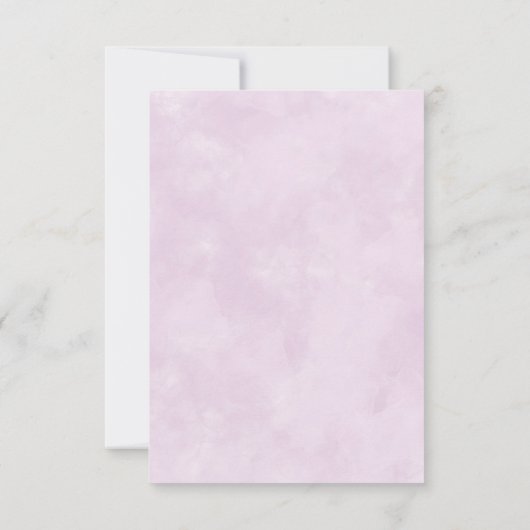 50と素晴らしいライトパープル50誕生日 招待状 (裏面)