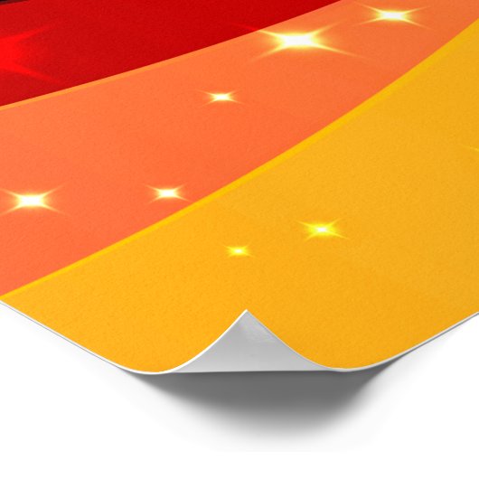 50と素晴らしいレインボー50th誕生日パーティー ポスター (角)