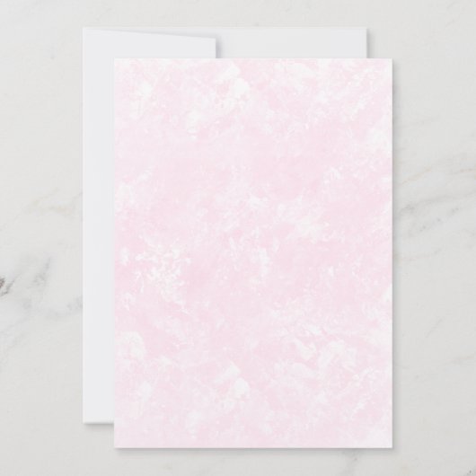 50と素晴らしいレトロヴィンテージピンク誕生日 招待状 (裏面)