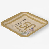 50と素晴らしいワイルドフラワー ペーパープレート (傾斜あり)