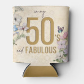 50と素晴らしいワイルドフラワー 缶クーラー (正面)