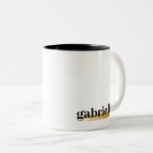 50と素晴らしい任意の年齢の誕生日 ツートーンマグカップ (正面右)