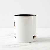 50と素晴らしい任意の年齢の誕生日 ツートーンマグカップ (中央)