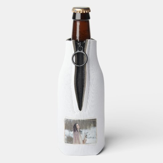 50と素晴らしい写真のモダン誕生日 ボトルクーラー (ボトル裏面)