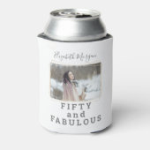 50と素晴らしい写真のモダン誕生日 缶クーラー (缶裏面)