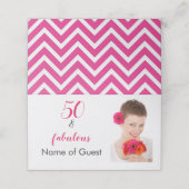 50と素晴らしい写真誕生日文房具セット。 プレイスカード (外部開封)