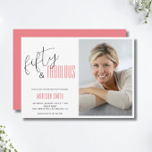 50と素晴らしい写真50th誕生日招待状 招待状