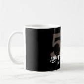 50と素晴らしい名前の誕生日マグカップ コーヒーマグカップ (左)