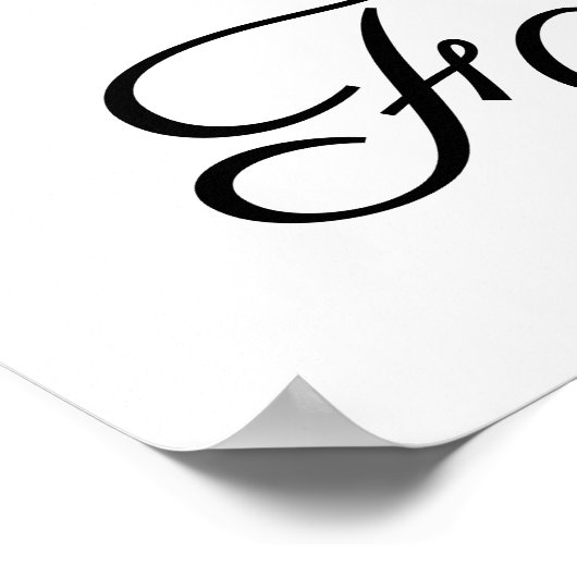 50と素晴らしい名前2枚の写真50th誕生日LG ポスター (角)