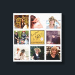 50と素晴らしい名前8 Photo Collage Keepsake キャンバスプリント<br><div class="desc">チャームデザインスタジオから: 50と素晴らしい名前と8フォトコラージュのキャンバスプリント – - AS A KEEPSAKE - – この特別な日の素晴らしい思い出だ。50歳の誕生日に向けて、写真と一緒に楽しく楽しめパーソナライズされたるメッセージお気に入りのを送る</div>