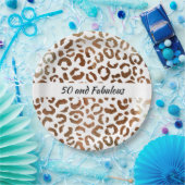 50と素晴らしい大きな猫プリント抽象芸術 ペーパープレート (パーティー)