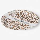 50と素晴らしい大きな猫プリント抽象芸術 ペーパープレート (アングル)