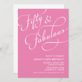 50と素晴らしい招待状 招待状 (正面/裏面)