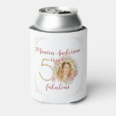 50と素晴らしい水の色のフローラ写真名 缶クーラー (缶裏面)