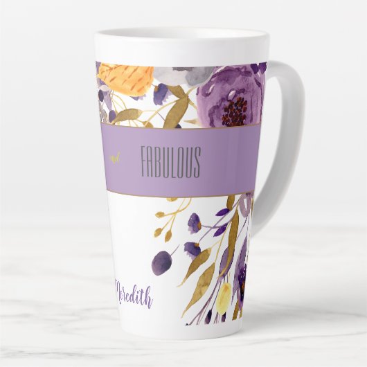 50と素晴らしい水カラーラテマグカップ カフェラテマグ (右アングル)