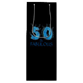 50と素晴らしい泳ぐ人スイミング50誕生日 ワインギフトバッグ (正面)