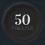 50と素晴らしい白黒の誕生日パーティー ペーパープレート<br><div class="desc">50歳のクール誕生日パーティーデザイン。クラシックは白黒で、文字は「50&素晴らしい」タイポグラフィスタイリッシュ。50モダンth誕生祝いに最適。文字は、この文字ボックスのユーザー設定で変更でき、ここで年齢や残りのメッセージをもし変更できる。色またはフォントを変更するには、デザイン編集ツールをチェックアウトする。パーソナもしリ救済ゼーションが必要か、zazzle charまたは電子メールでカスタムデザインを作成するにはursuladawnmoon@gmail.comを参照する必要がある。</div>