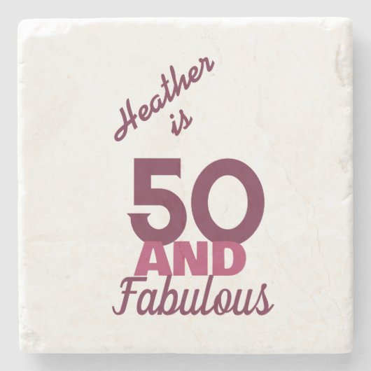 50と素晴らしい石コースター ストーンコースター (正面)