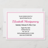 50と素晴らしい素朴自転車の誕生日パーティー 招待状 (裏面)