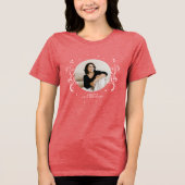 50と素晴らしい葉50誕生日写真 トライブレンドＴシャツ (正面)