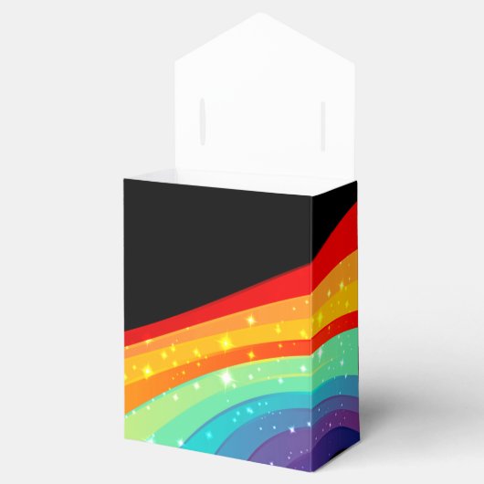 50と素晴らしい虹の輝く誕生日パーティー フェイバーボックス (オープン)