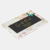 50と素晴らしい蝶オンヴィンテージコラージュ ゲストブック (コーナー)