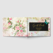 50と素晴らしい蝶オンヴィンテージコラージュ ゲストブック (全面)