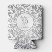 50と素晴らしい装飾銀花柄 缶クーラー (裏面)