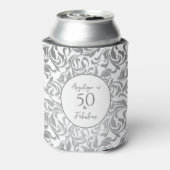 50と素晴らしい装飾銀花柄 缶クーラー (缶裏面)