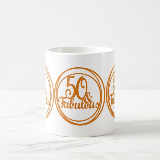 50と素晴らしい記念日コーヒーティーマグギフト コーヒーマグカップ (中央)