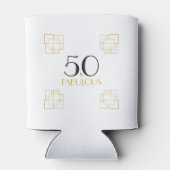 50と素晴らしい誕生日アールデコスタイル 缶クーラー (裏面)