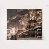 50と素晴らしい誕生日ウォール背景 タペストリー (正面(横))