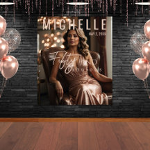 50と素晴らしい誕生日ウォール背景