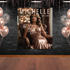 50と素晴らしい誕生日ウォール背景 タペストリー