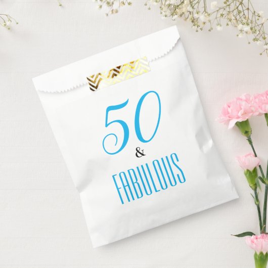 50と素晴らしい誕生日カスタマイズパーティーバッグ フェイバーバッグ (封をした状態)