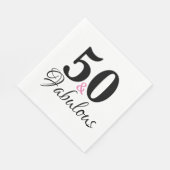 50と素晴らしい誕生日シックパーティー紙 スタンダードランチョンナプキン (角)