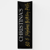 50と素晴らしい誕生日バナー 横断幕 (縦)