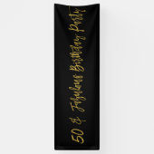 50と素晴らしい誕生日バナー 横断幕 (縦)