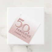 50と素晴らしい誕生日バラ金ゴールド エレガント フェイバータグ (インサイチュ)