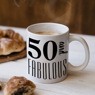 50と素晴らしい誕生日パーティギフトマグ コーヒーマグカップ
