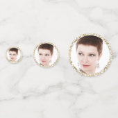 50と素晴らしい誕生日パーティデコル葉金ゴールド コンフェッティ (裏面)