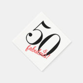 50と素晴らしい誕生日パーティナプキンス スタンダードカクテルナプキン (角)