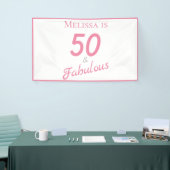 50と素晴らしい誕生日パーティバナー 横断幕 (トレードショー)