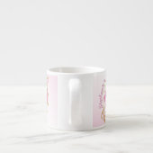 50と素晴らしい誕生日パーティピンク/金ゴールドおもしろい50th エスプレッソカップ (裏面)