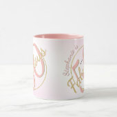 50と素晴らしい誕生日パーティブラック/金ゴールドおもしろい50th マグカップ (中央)