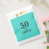 50と素晴らしい誕生日パーティマーメイドターコイズ フェイバーバッグ (封をした状態)