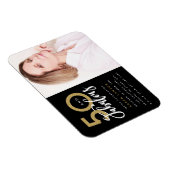 50と素晴らしい誕生日パーティーの写真の招待状 マグネット (右側)