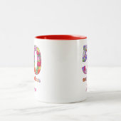 50と素晴らしい誕生日パーティーコーヒモダンーマグ ツートーンマグカップ (中央)